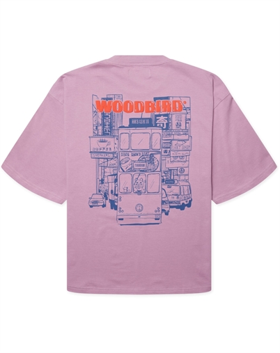 Woodbird - WBBeam Tram T-Shirt - Dusty Violet 